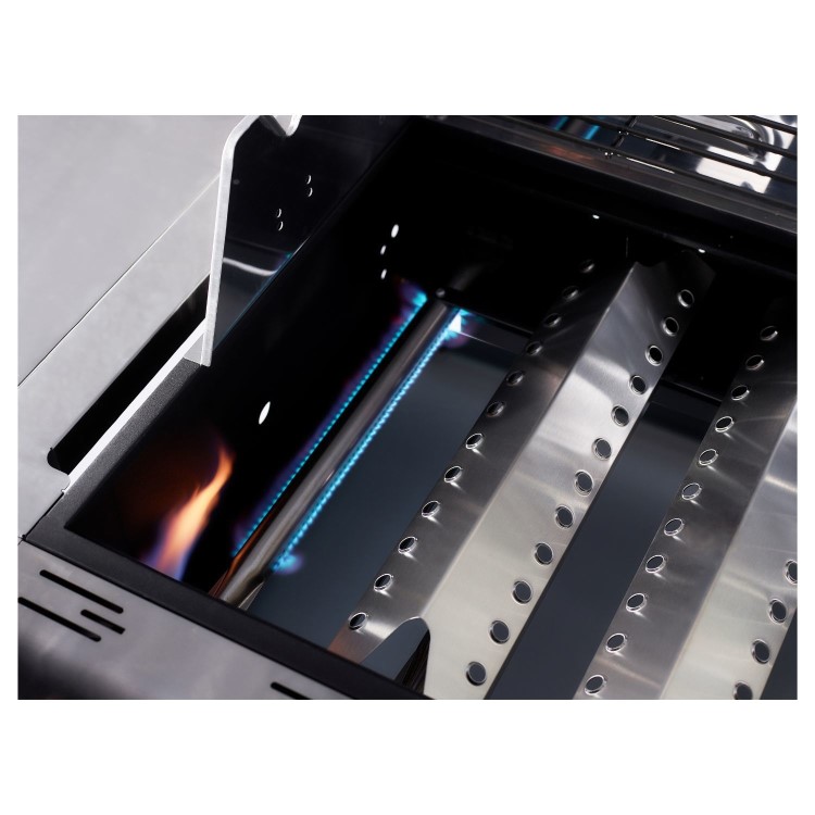 Outback Jupiter 6 Burner Gas BBQ Hybrid  - Stainless Steel