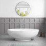 GRADE A1 - Freestanding Double Ended Bath 1695 x 795mm - Oval