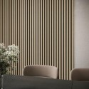 BUN/OWP001/99088 Pack of 4 Oak Acoustic Wall Panels - 240cm x 60cm - Delamere