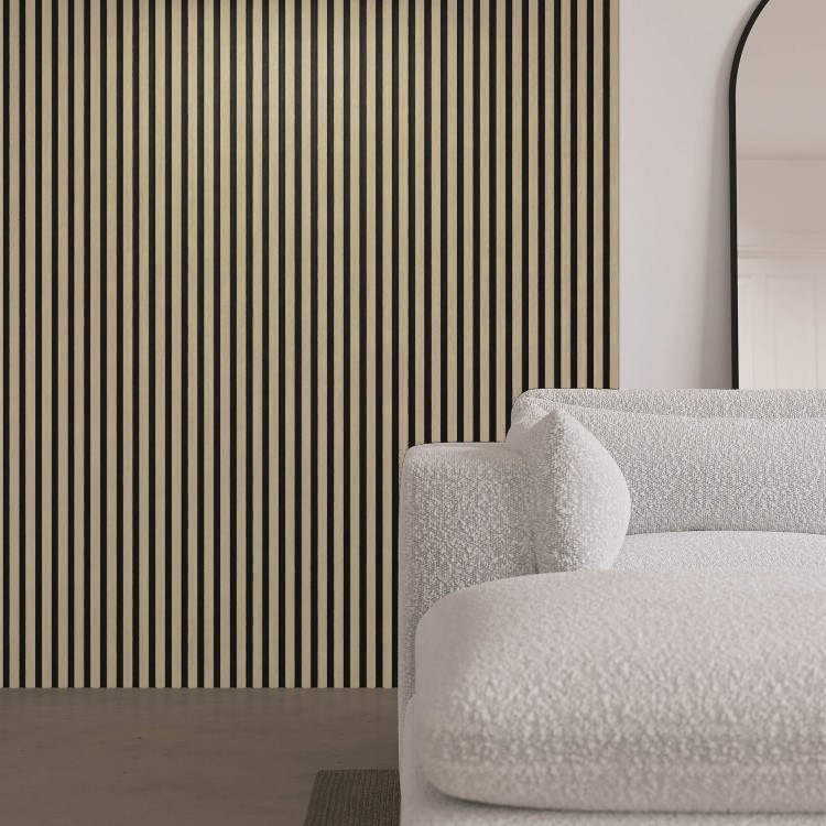 Pack of 2 Oak Wall Panels - 240cm x 60cm