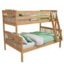 Oxford Triple Bunk Bed in Pine - Small Double