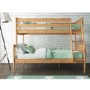 Oxford Triple Bunk Bed in Pine - Small Double
