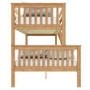 Oxford Triple Bunk Bed in Pine - Small Double