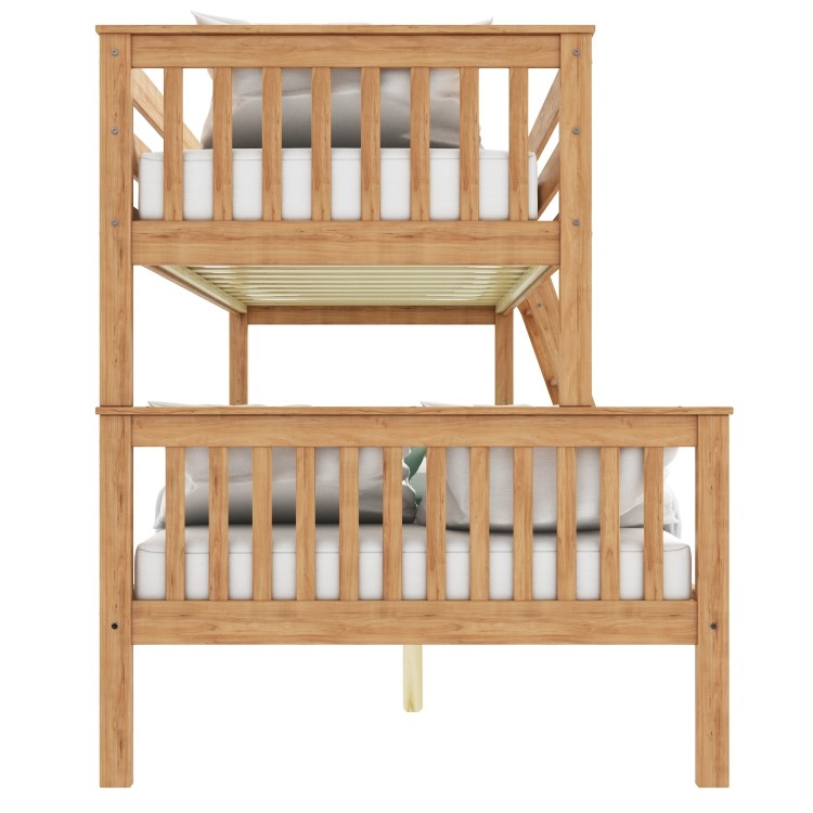 Oxford Triple Bunk Bed in Pine - Small Double