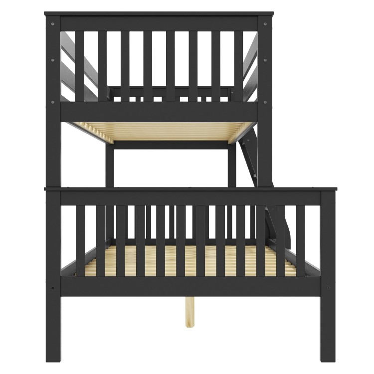 Oxford Triple Bunk Bed in Dark Grey - Small Double