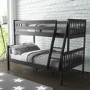 Oxford Triple Bunk Bed in Dark Grey - Small Double