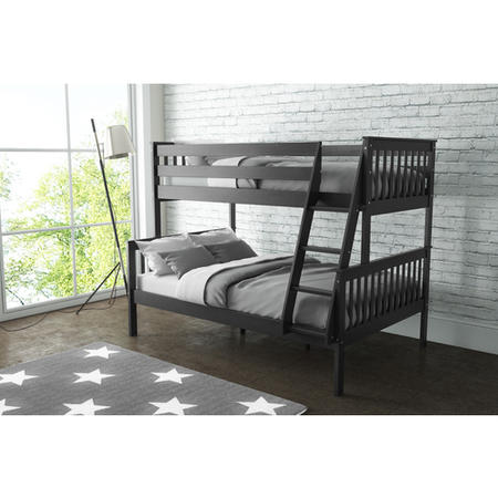 Oxford Triple Bunk Bed in Dark Grey - Small Double