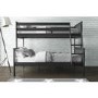 Oxford Triple Bunk Bed in Dark Grey - Small Double