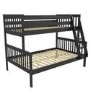 Oxford Triple Bunk Bed in Dark Grey - Small Double