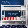 Oxford Single Bunk Bed in White