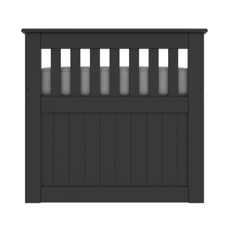 Oxford Captains Guest Bed With Storage in Dark Grey - Trundle Bed Included