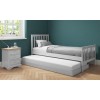 Oxford Grey Wooden Guest Bed with Trundle Included