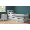 Oxford Grey Wooden Guest Bed with Trundle Included