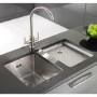 GRADE A1 - Astracast OXL1XBHOMEPK Stainless Steel Undermount Kitchen Sink 1 Bowl