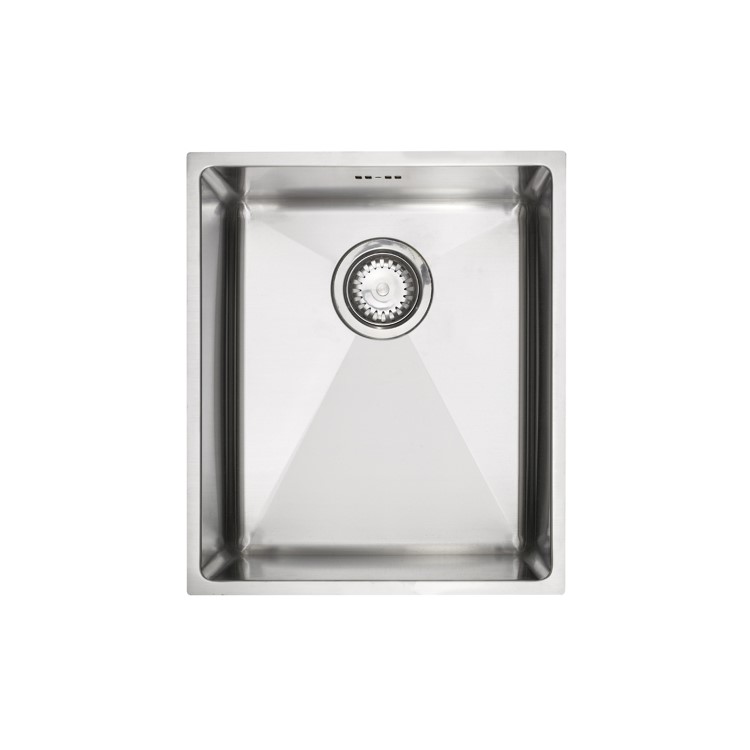 GRADE A1 - Astracast OXL1XBHOMEPK Stainless Steel Undermount Kitchen Sink 1 Bowl