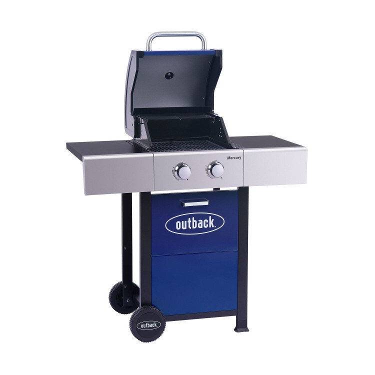 Outback OUT371167 Mercury 2 Burner Gas BBQ - Blue