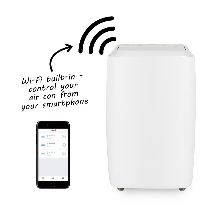 Refurbished electriQ 12000 BTU Smart Portable Air Conditioner with Heating Function