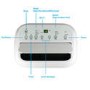 electriQ 12000 BTU SMART WIFI App-controllable Portable Air Conditioner with heatpump for rooms up to 30 sqm - Alexa Enabled