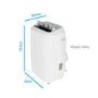 electriQ 12000 BTU SMART WIFI App-controllable Portable Air Conditioner with heatpump for rooms up to 30 sqm - Alexa Enabled