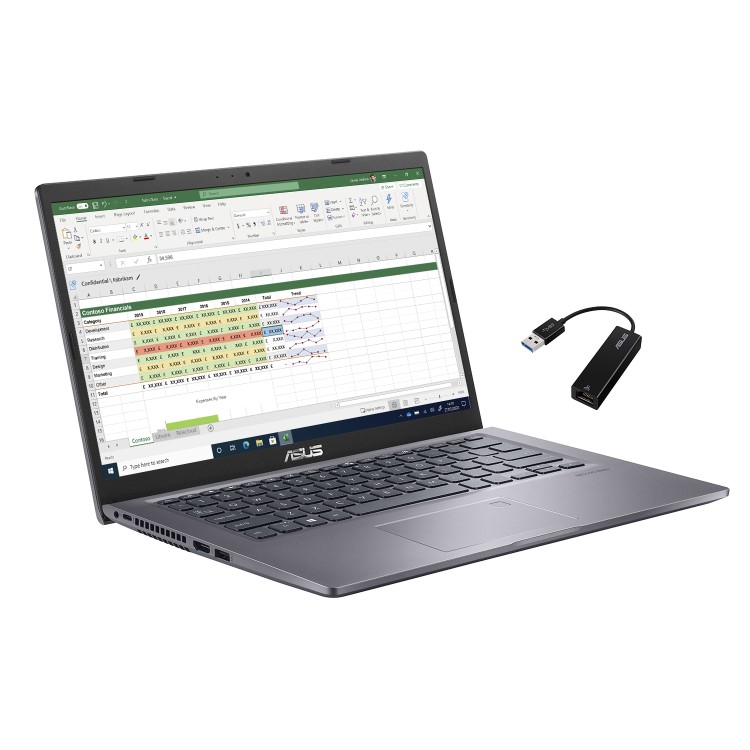 ASUS P1411CJA Core i5-1035G1 8GB 256GB 14 Inch Windows 10 Pro Laptop