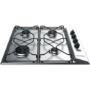 Refurbished Indesit Aria PAA642IXI 58cm 4 Burner Gas Hob Stainless Steel
