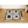 Refurbished Indesit Aria PAA642IXI 58cm 4 Burner Gas Hob Stainless Steel