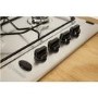 Refurbished Indesit Aria PAA642IXI 58cm 4 Burner Gas Hob Stainless Steel