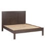 Pacific Solid Dark Oak Kingsize Bed Frame - Walnut Effect