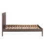 Pacific Solid Dark Oak Kingsize Bed Frame - Walnut Effect