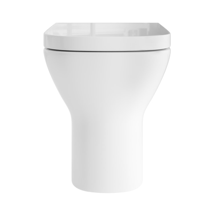 ONLY OPENED - Back to Wall Rimless Toilet with Soft Close Seat - Palma