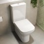 ONLY OPENED - Close Coupled Rimless Closed Back Toilet with Soft Close Seat - Palma