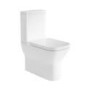 ONLY OPENED - Close Coupled Rimless Closed Back Toilet with Soft Close Seat - Palma
