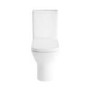 ONLY OPENED - Close Coupled Rimless Closed Back Toilet with Soft Close Seat - Palma
