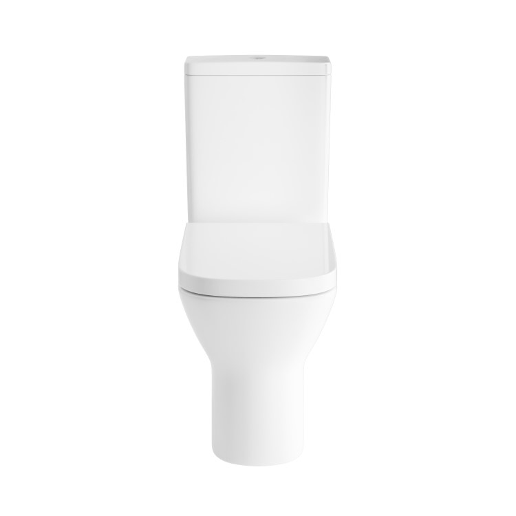 ONLY OPENED - Close Coupled Rimless Closed Back Toilet with Soft Close Seat - Palma