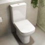Close Coupled Rimless Open Back Toilet with Soft Close Seat - Palma 