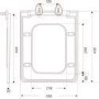 Close Coupled Rimless Open Back Toilet with Soft Close Seat - Palma 