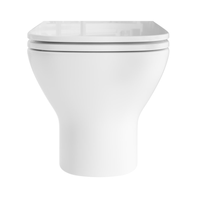 GRADE A1 - Wall Hung Rimless Toilet with Soft Close Seat - Palma