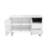 Large White Gloss Sideboard with Drawers - Paloma