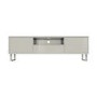 Large Beige Gloss TV Stand with Storage - TV's up to 75" - Paloma