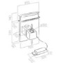 Elica 84cm Wide Touch Control Downdraft Extractor - Black