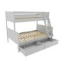 Grey Triple Sleeper Bunk Bed with Storage Drawers - Parker