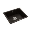 Single Bowl Undermount Black Granite Kitchen Sink - Rangemaster Paragon