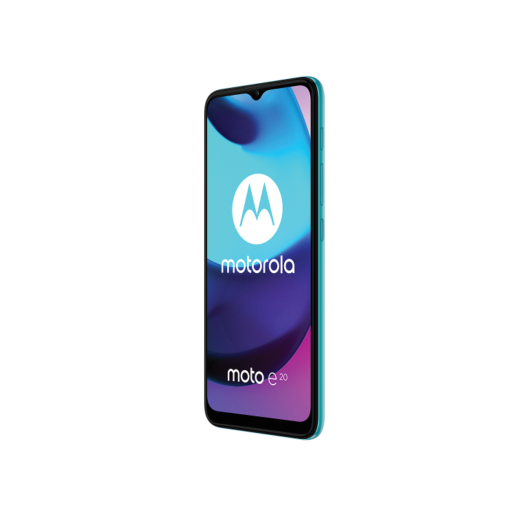 Motorola Moto E20 32GB 4G SIM Free Smartphone - Coastal Blue