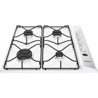 Refurbished Hotpoint PAS642HWH 58cm 4 Burner Gas Hob White