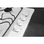 Refurbished Hotpoint PAS642HWH 58cm 4 Burner Gas Hob White
