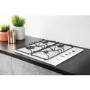 Refurbished Hotpoint PAS642HWH 58cm 4 Burner Gas Hob White