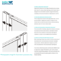 ONLY OPENED - 1000mm Brushed Brass Sliding Shower Door 8mm Glass - Pavo