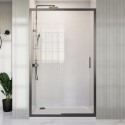 PAVSLGG1000 1000mm Gunmetal Grey Sliding Shower Door 8mm Glass - Pavo