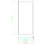 ALMOST PERFECT - Pavo 900mm 8mm Side Panel - Gunmetal