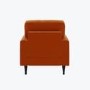 Orange Velvet Armchair - Payton